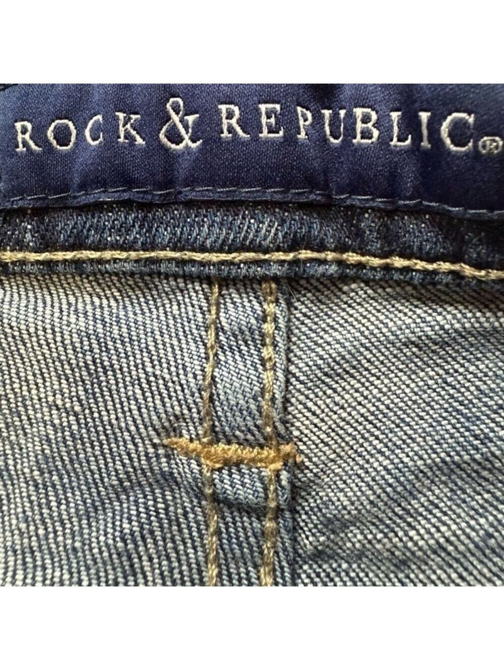 🎸🔥 ROCK & REPUBLIC Berlin Skinny Jeans | Low Rise | Size 0 - Picture 7 of 14